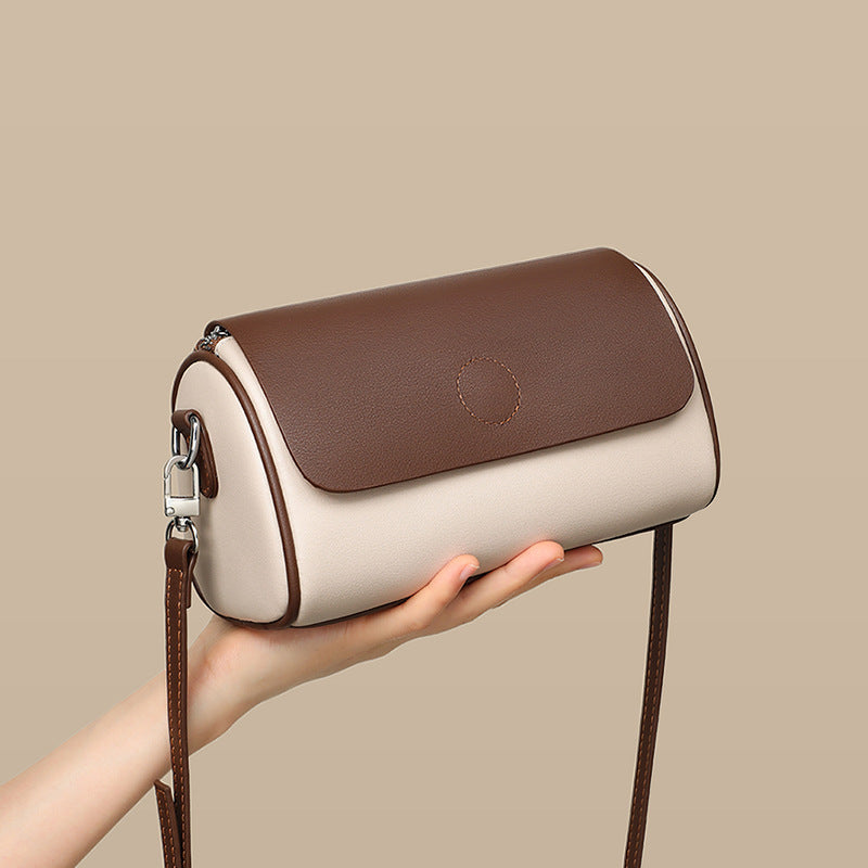 Women's High-grade Design Genuine Leather Pillow Mini Crossbody Bags