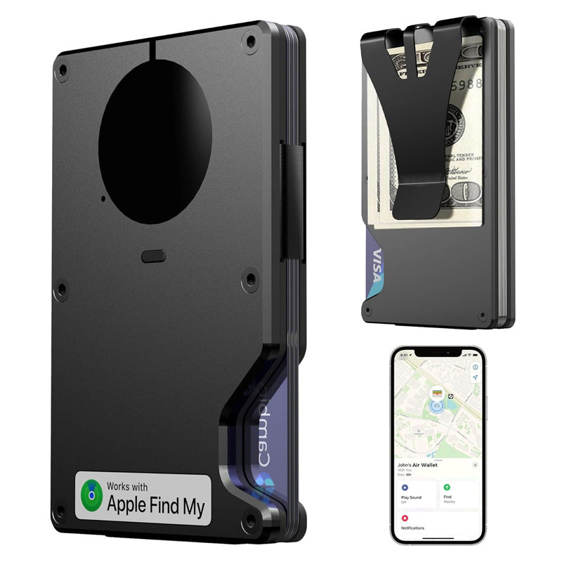 Innovative Attractive Built-in Apple Metal Clamp Card Holder