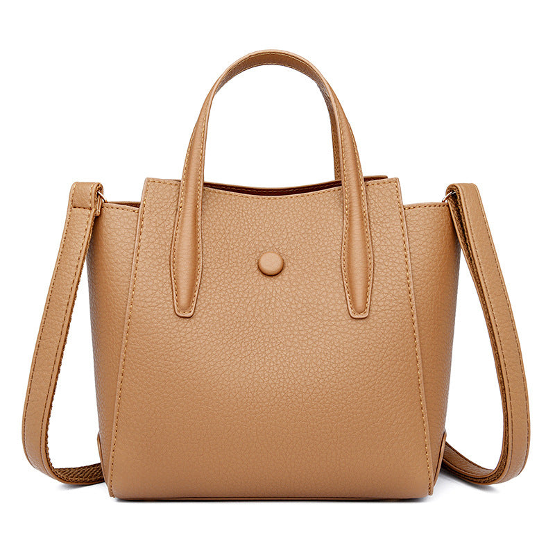 Women's Commuter Portable Simple Solid Color High Shoulder Bags