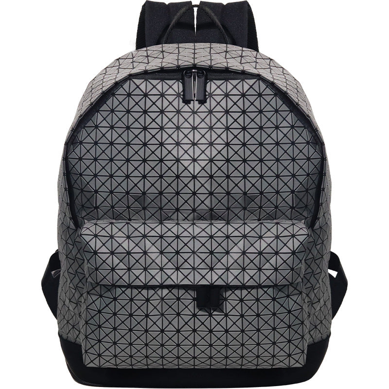 Silicone Fashion Large Capacity Unisex Rhombus Backpacks