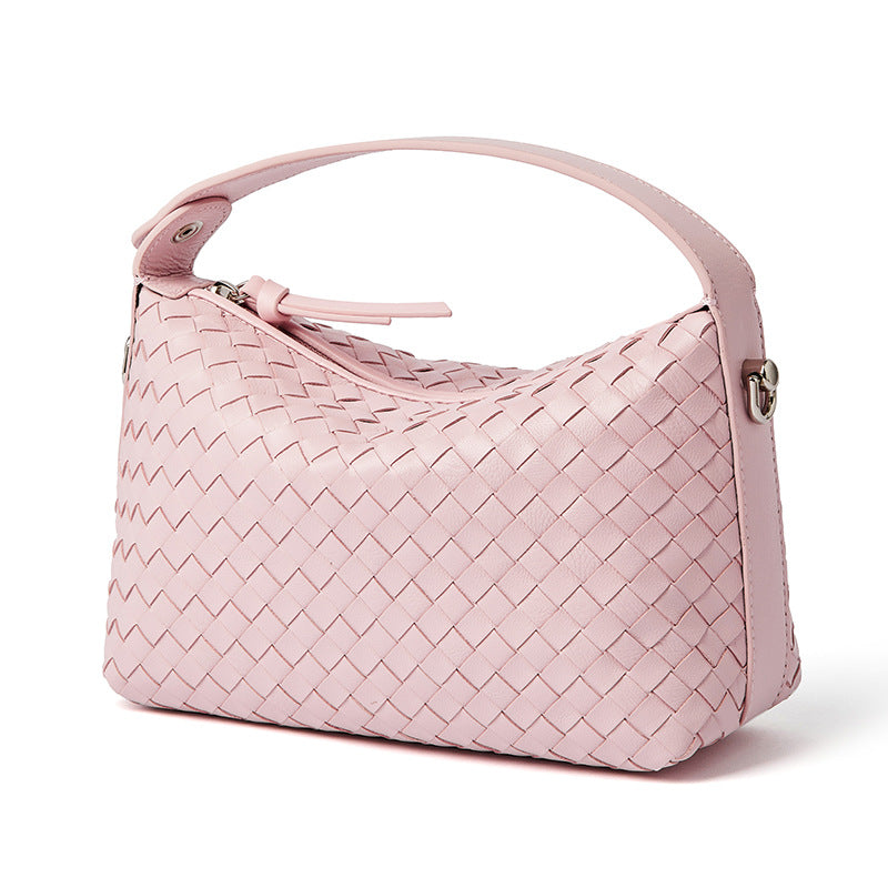Women's Fashion Rhombus Hand Dumpling Genuine Leather Crossbody Bags