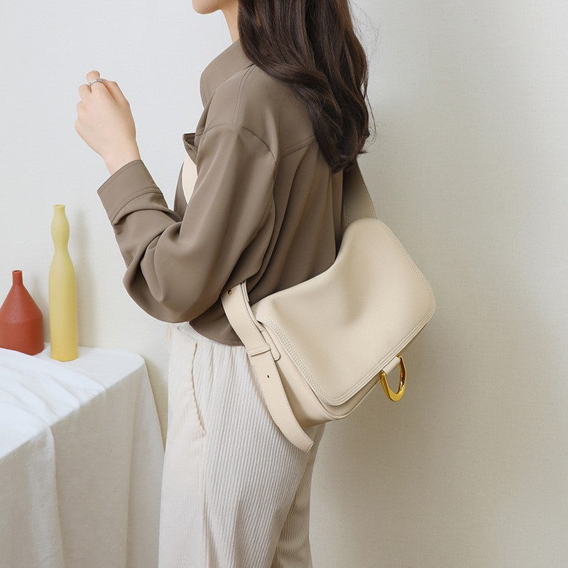 Women's Luxury Large Capacity Versatile Underarm Genuine Shoulder Bags