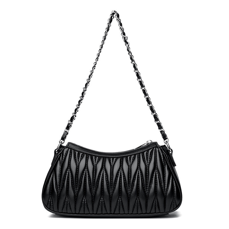 Sheepskin High-grade French Stick Dumpling Niche Small Square Bags