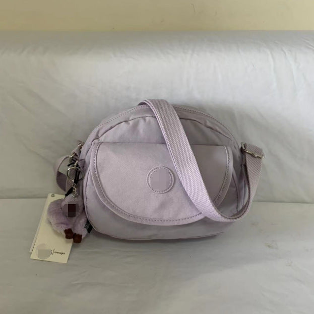 Women's Summer Monkey Fashion Nylon Round Flap Crossbody Bags