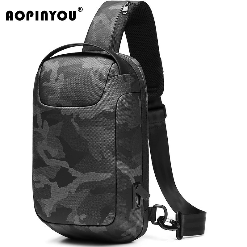 Men's Trendy Business Mobile Passport Document Men's Chest Bags