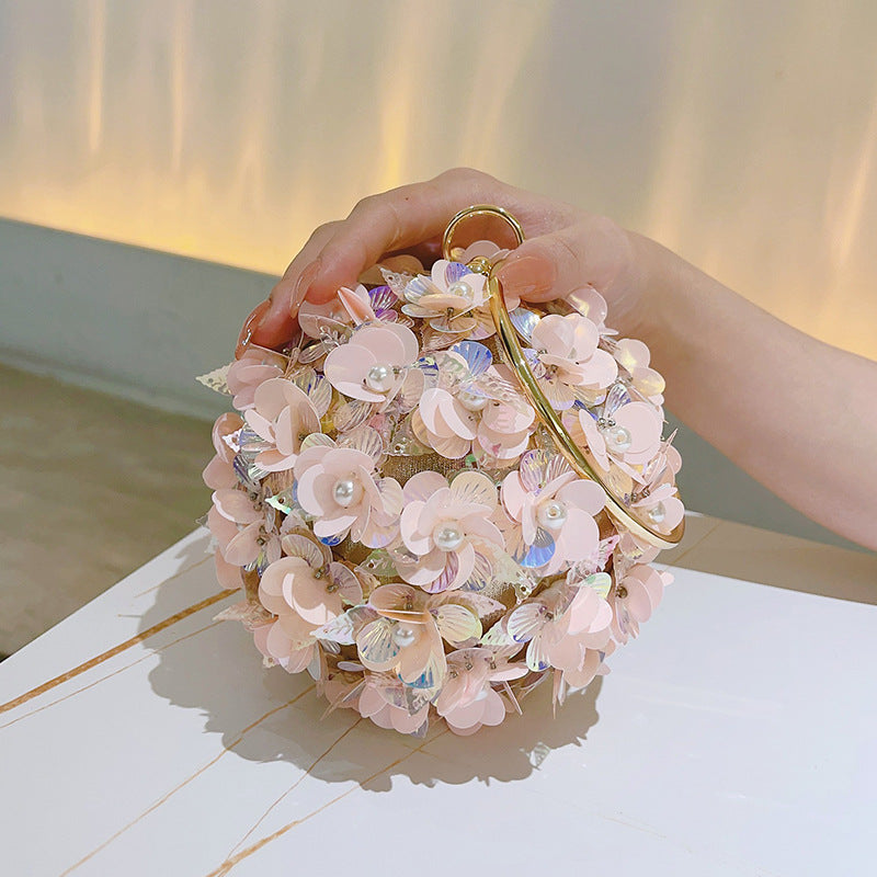 Style Holiday Flower Female Banquet Clutch Bags