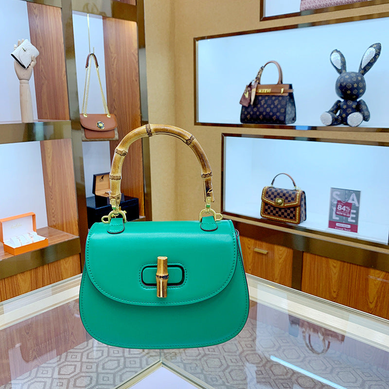 Women's Saddle Genuine Leather Vintage Crocodile Pattern Crossbody Bags