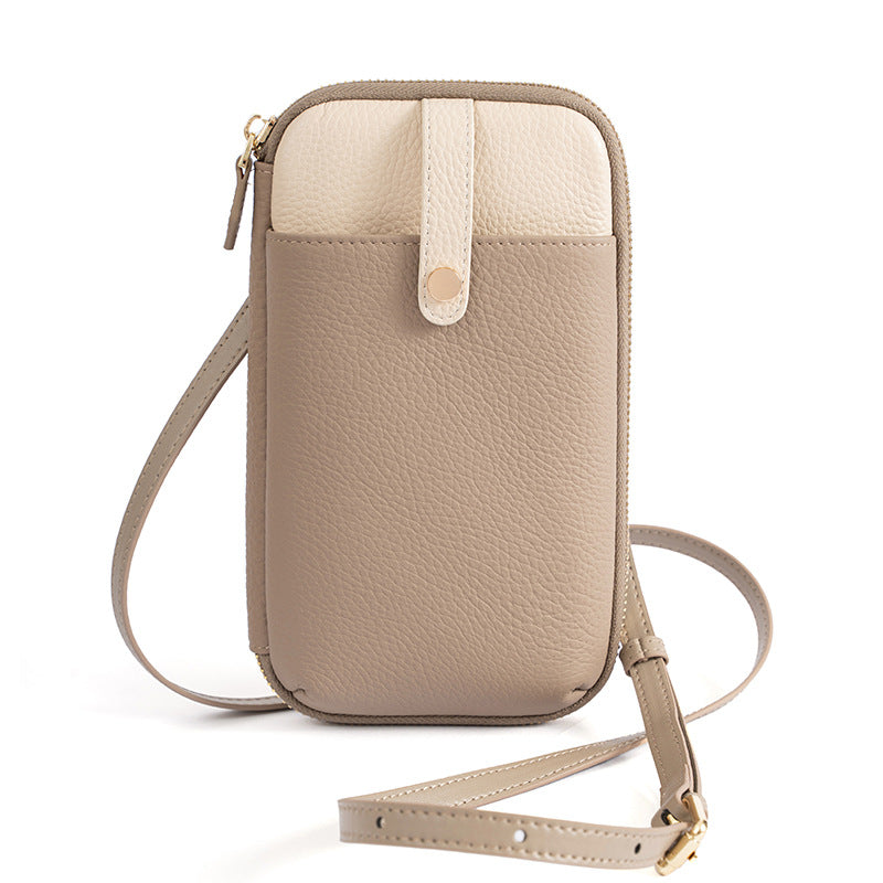 Women's Genuine Leather Fashion Mobile Mini Clutch Phone Bags