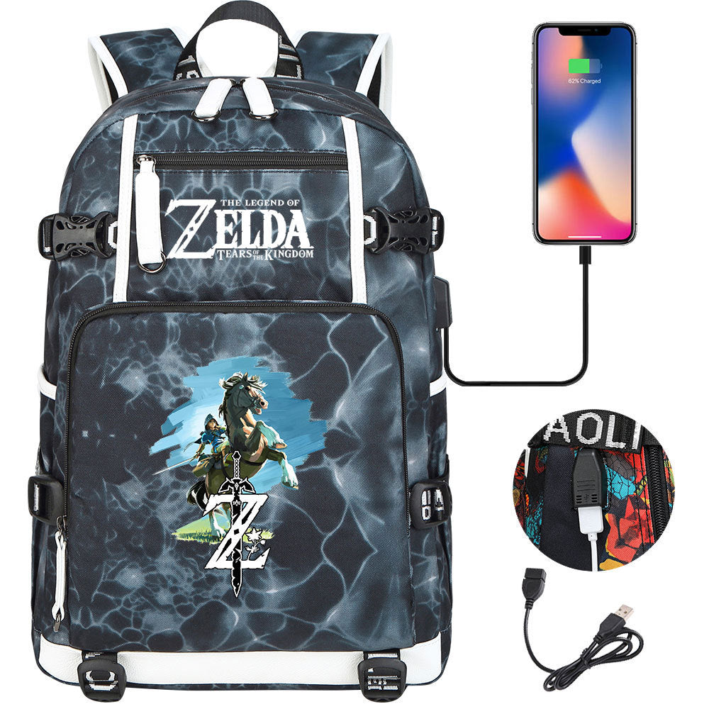 Women's & Men's Game Legend Of Zelda Printed Youth Backpacks