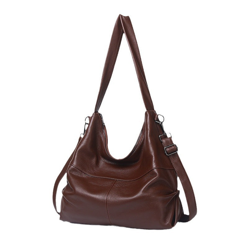 Women's Fashion Leather Retro Trendy Korean Style Large Shoulder Bags