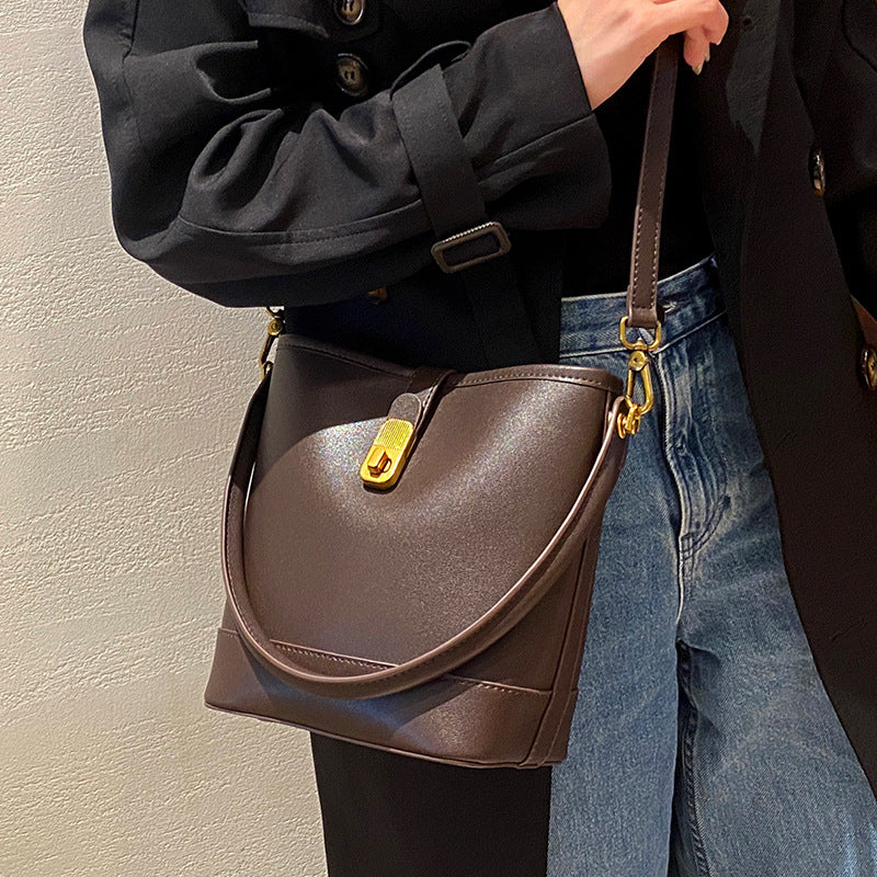 Women's Genuine Leather Light Luxury Minority High-grade Crossbody Bags