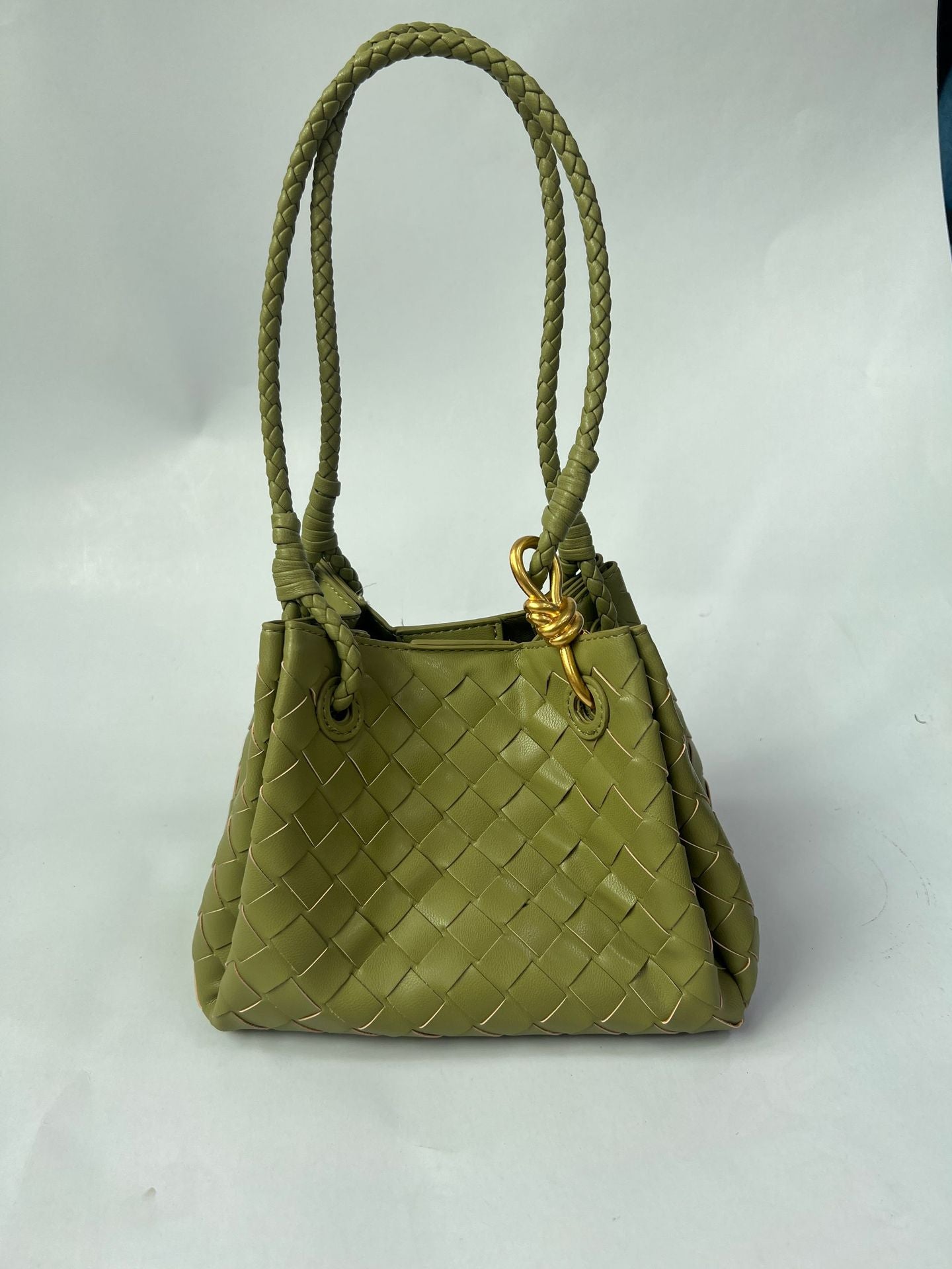 Hand-woven Parachute Metal Cord Fastener Vegetable Handbags