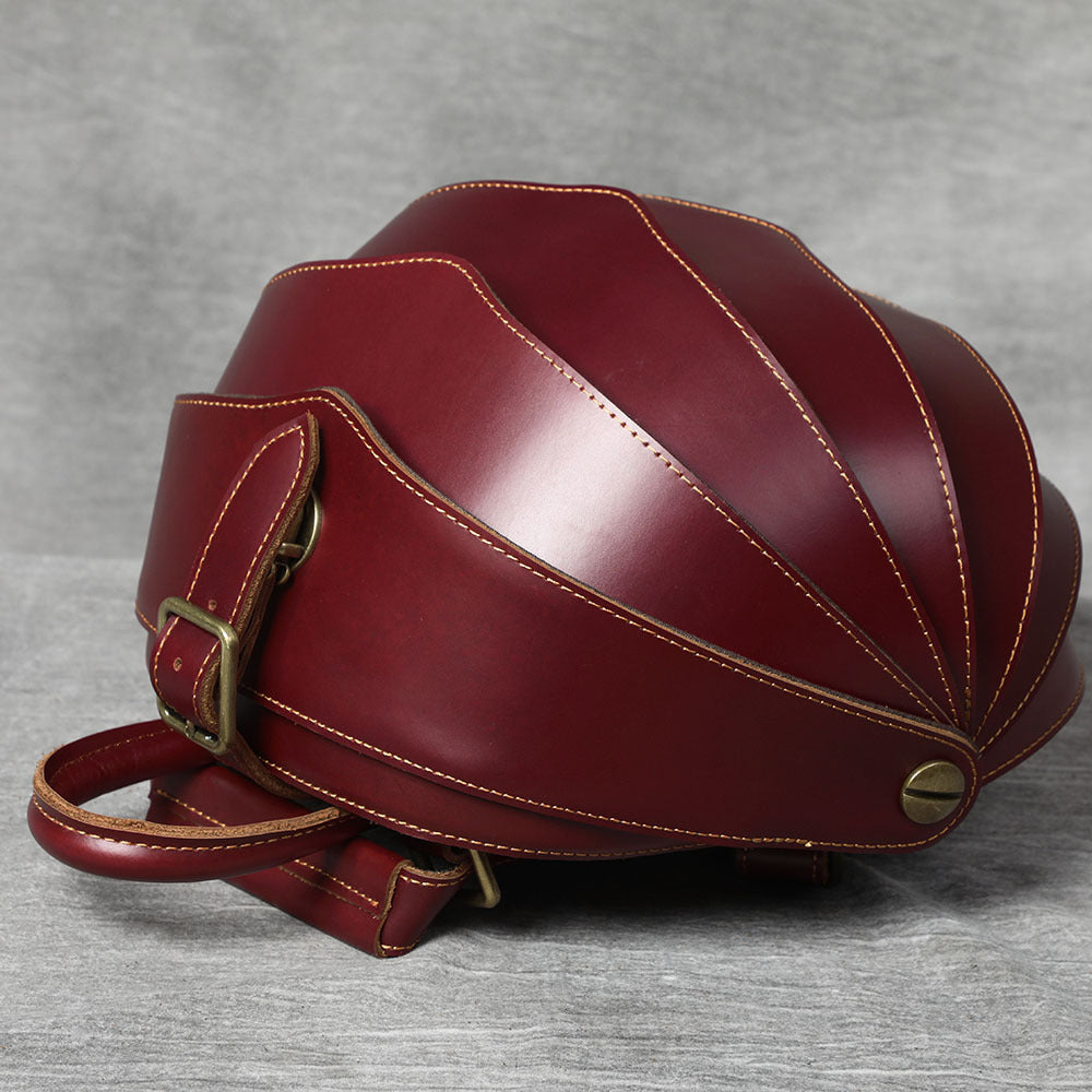 Women's & Men's Personalized Beetle Leather Creativity First Layer Backpacks