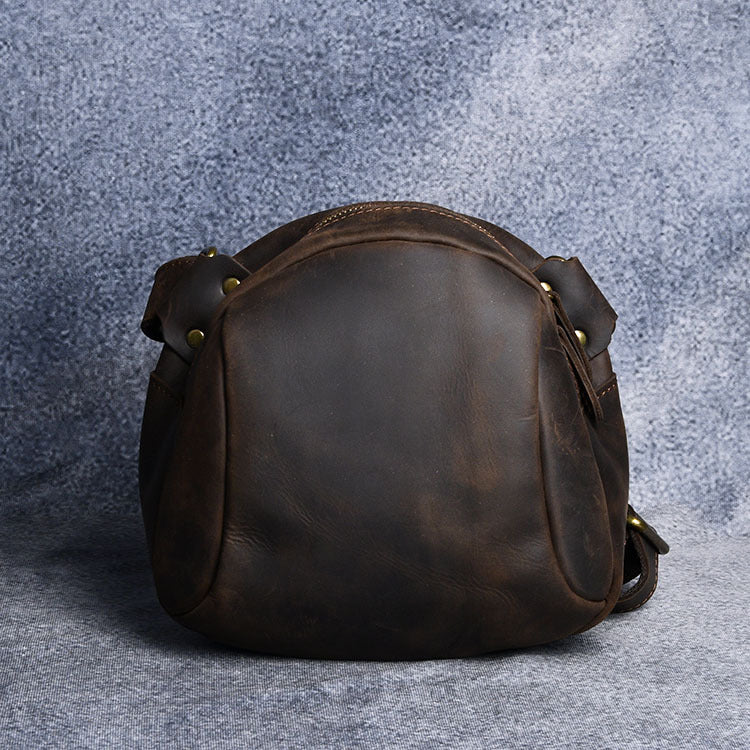 Women's & Men's & Crazy Horse Leather Vintage Genuine Men's Shoulder Bags