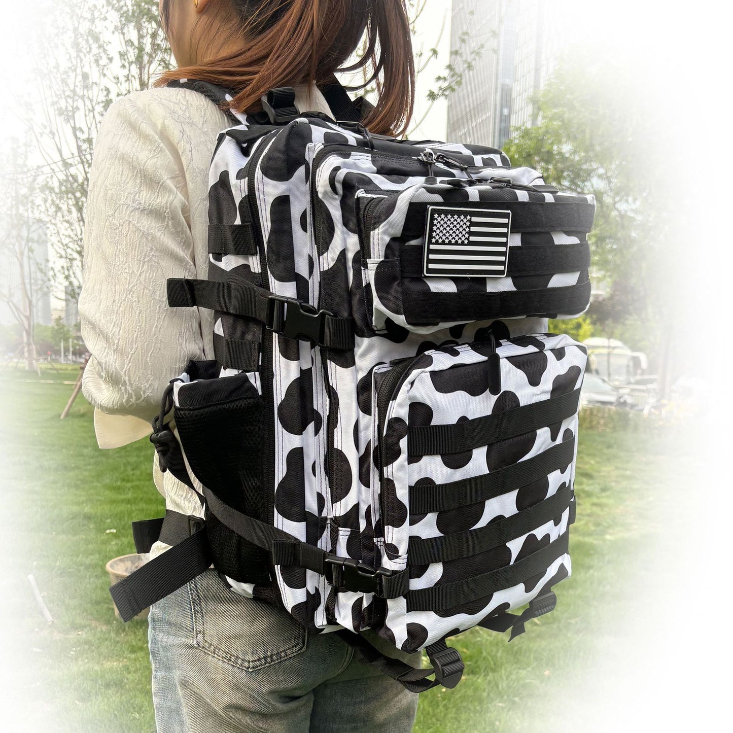 Large Capacity Velcro Camouflage Waterproof Hiking Outdoor Bags
