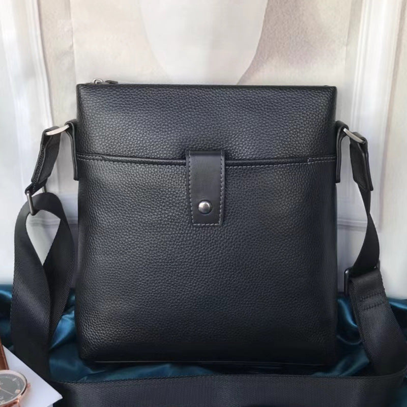Men's Business First Layer Cowhide Vertical One Bags