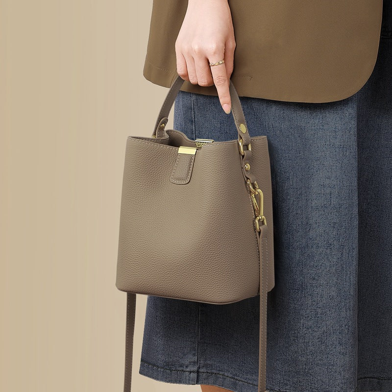 Women's Large Capacity Genuine Leather Commuter Crossbody Bags