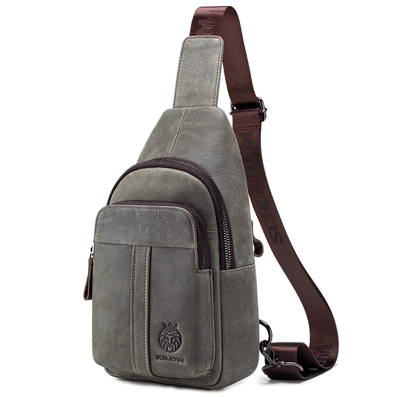 Men's Genuine Leather Retro First Layer Cowhide Shoulder Bags