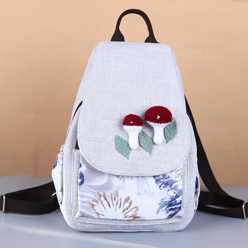 Yunnan National Style Hand-woven Cotton Linen Backpacks