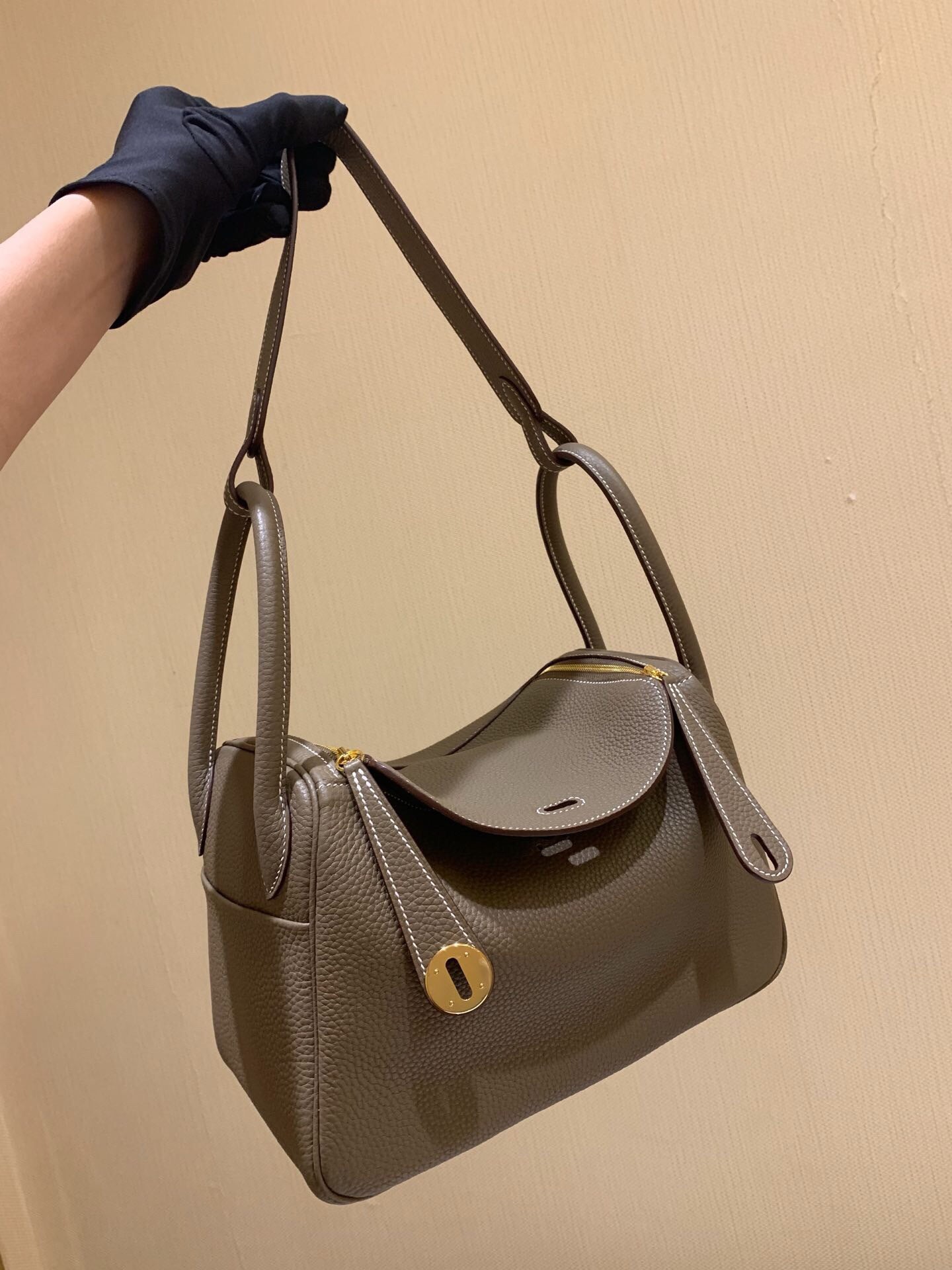 Women's Genuine Leather Lindy Mini Sized Doctor Shoulder Bags