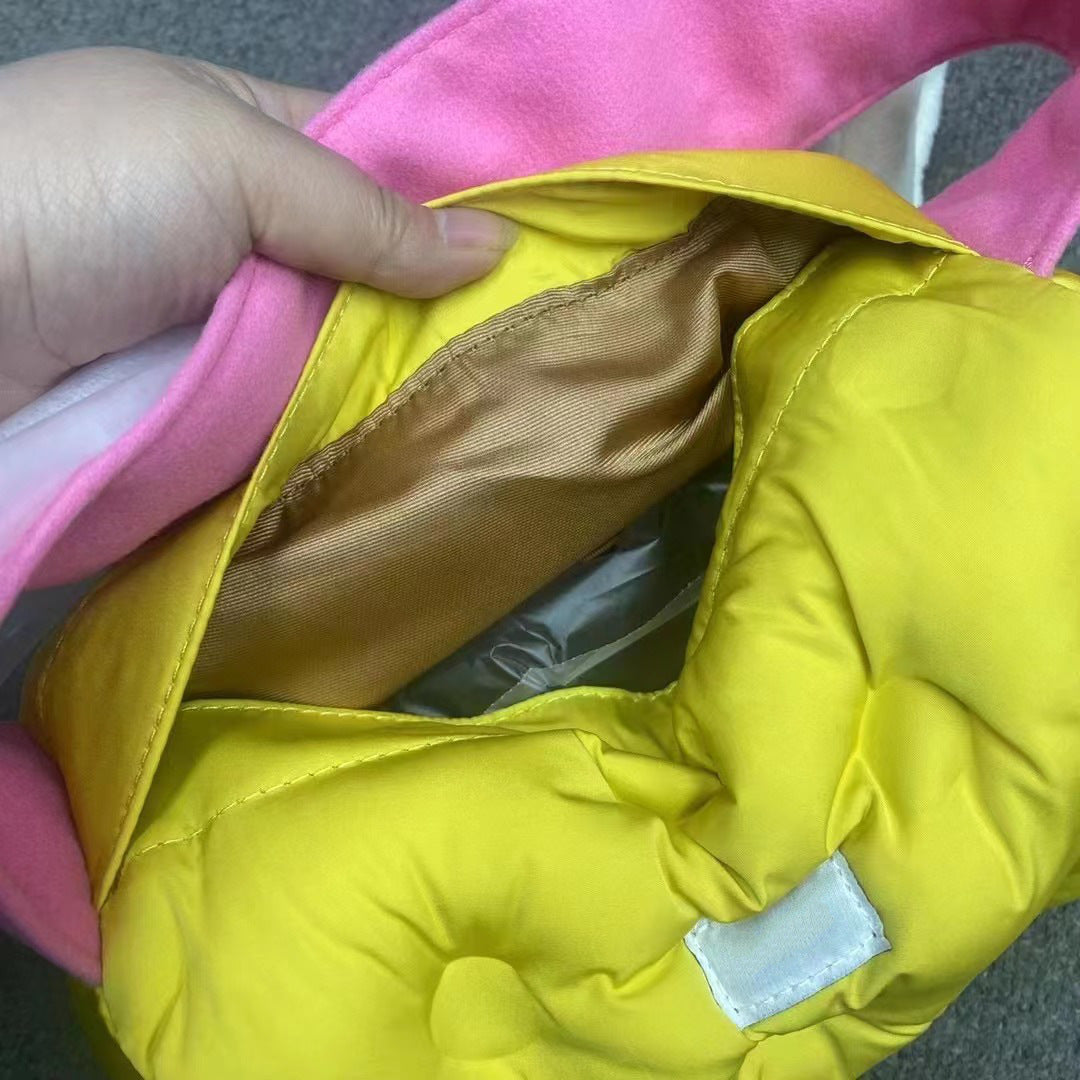 Bun Natural Wake-up Squares Egg Cakes Barley Shoulder Bags