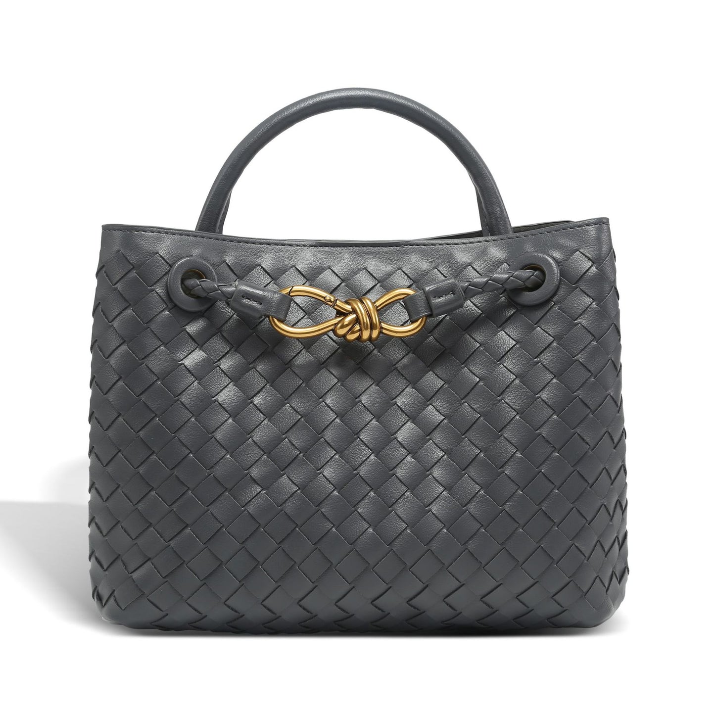 Creative One-piece Batch Hand-woven Bow Metal Small Square Bags
