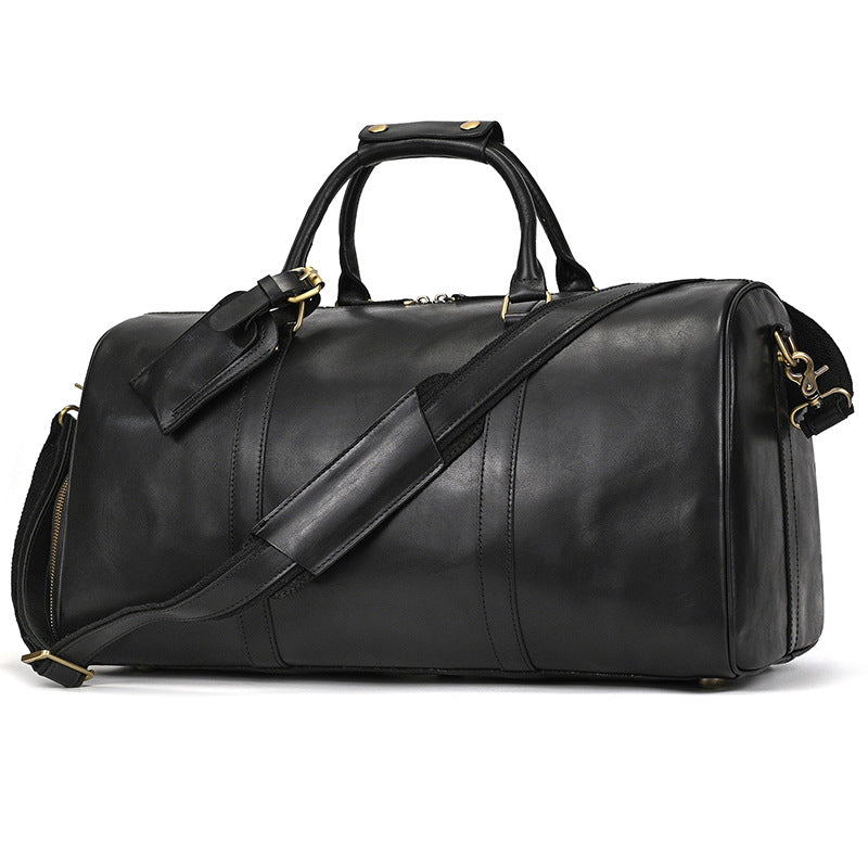 Men's Crazy Horse Leather Vintage First Layer Cowhide Luggage