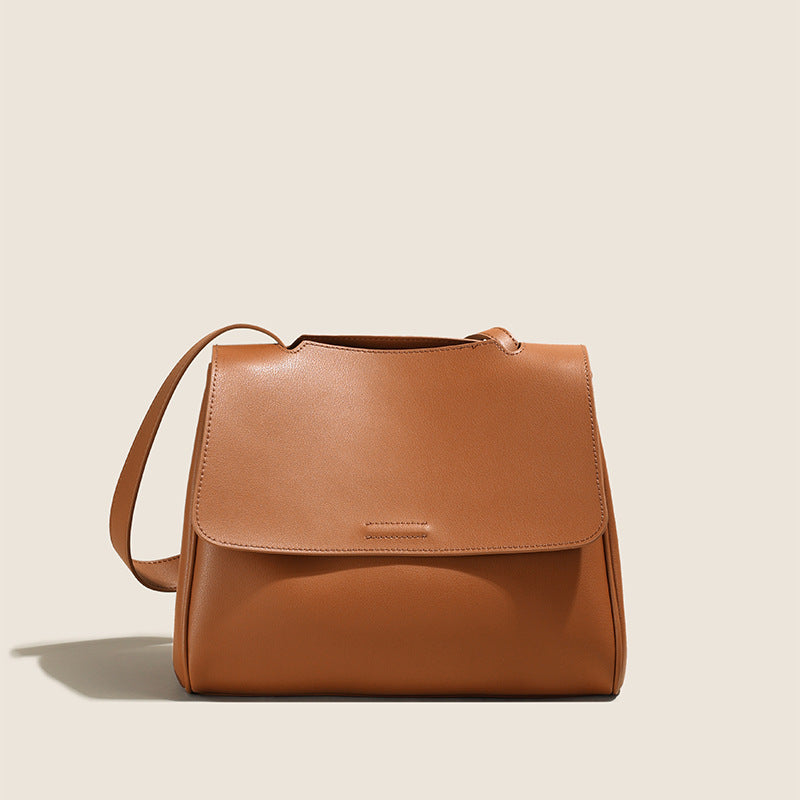 Women's Genuine Leather Light Luxury Minority Advanced Handbags
