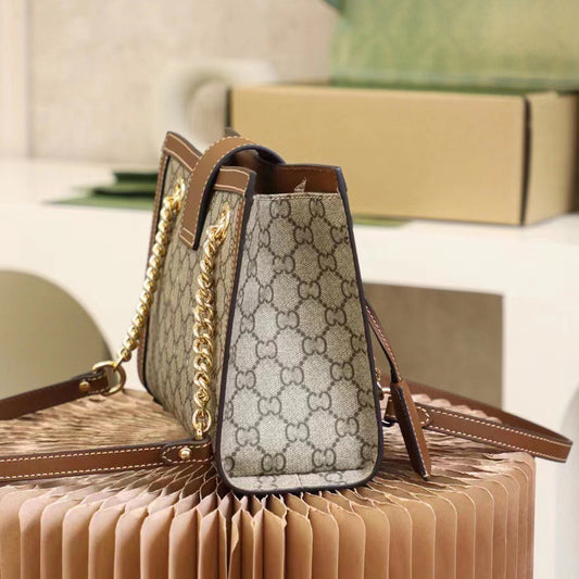 Women's Genuine Leather Presbyopic Light Luxury Large Shoulder Bags