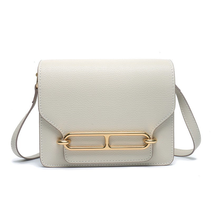 Women's Pig Nose Genuine Leather Stewardess Simple Crossbody Bags