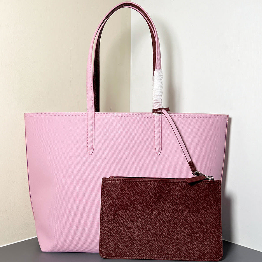 Women's Available Lacoste Shopping Large Capacity Portable Shoulder Bags