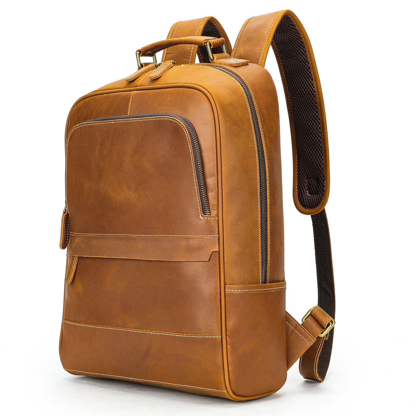 Men's Horse Leather First Layer Cowhide Retro Backpacks