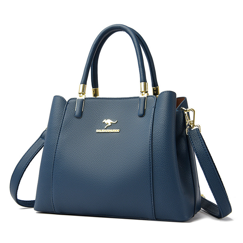 Women's Versatile Large Capacity Soft Leather Mother Handbags