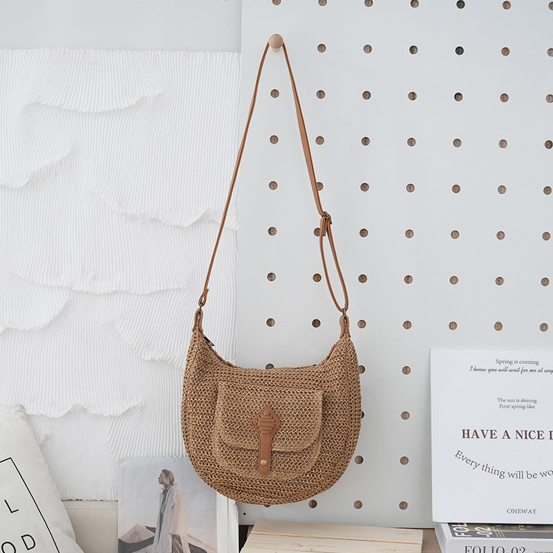 Women's Vacation Style Fashion Retro Large Capacity Crossbody Bags