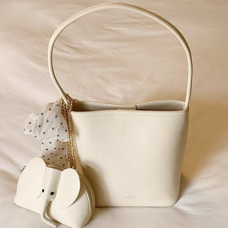 Women's Beautiful Time Summer Niche Portable Free Tote Bags