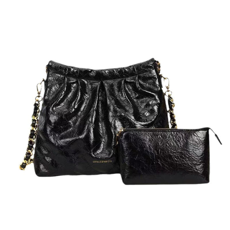 Women's High-grade Large Capacity Garbage Versatile Chain Bucket Bags