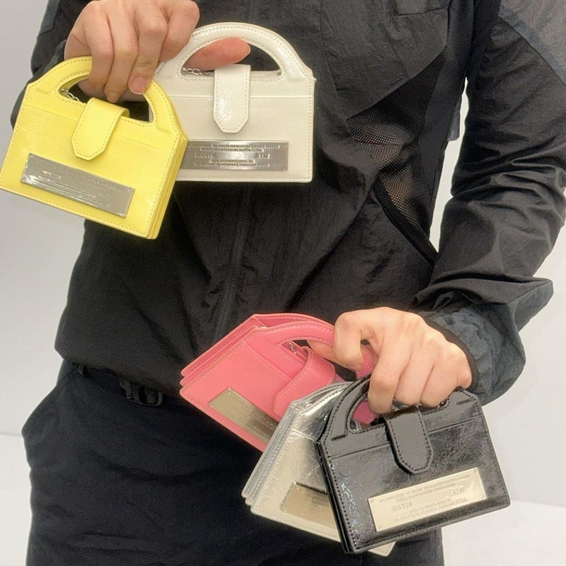 Women's Niche Fashion Mini Portable Chain Waste Small Square Bags
