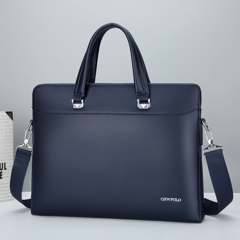 Men's Amd Paul Business Computer Simple Leather Bags