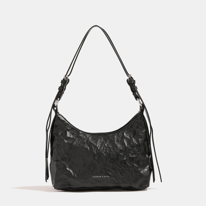Oil Wax Leather Underarm Summer Niche Armpit Bags