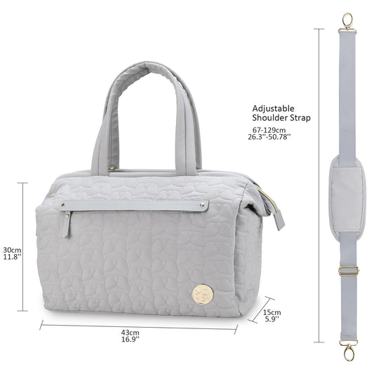 Mummy Quilted Embroidery Pattern Large Capacity Bags
