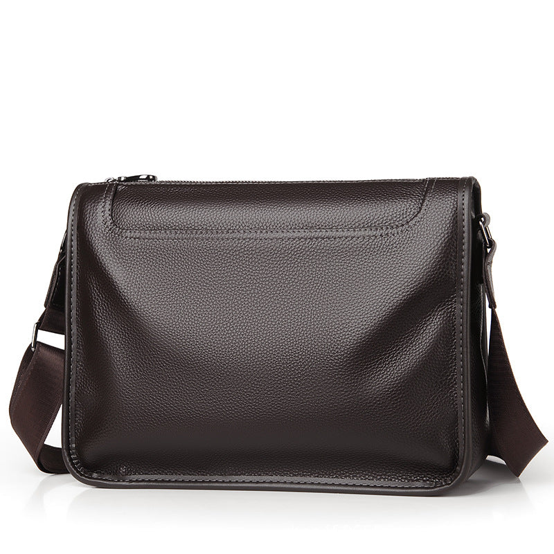 Men's First Layer Cowhide Commuter Fashionable Versatile Men's Messenger Bags