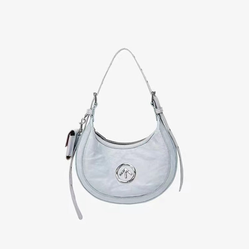 Arrow Series Pleated Vegetable Tanned Leisure Shoulder Bags