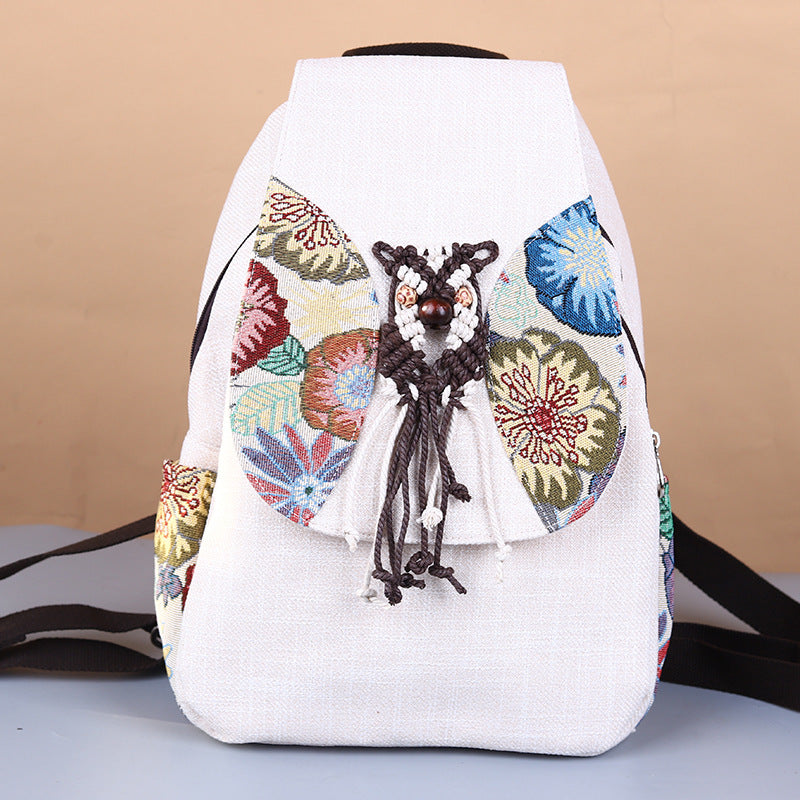 Yunnan National Style Hand-woven Cotton Linen Backpacks