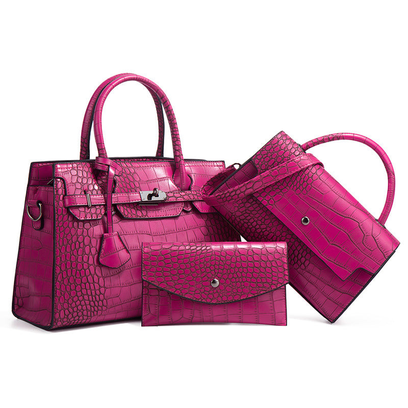 Print Fashion Trend Large Capacity Three-piece Handbags