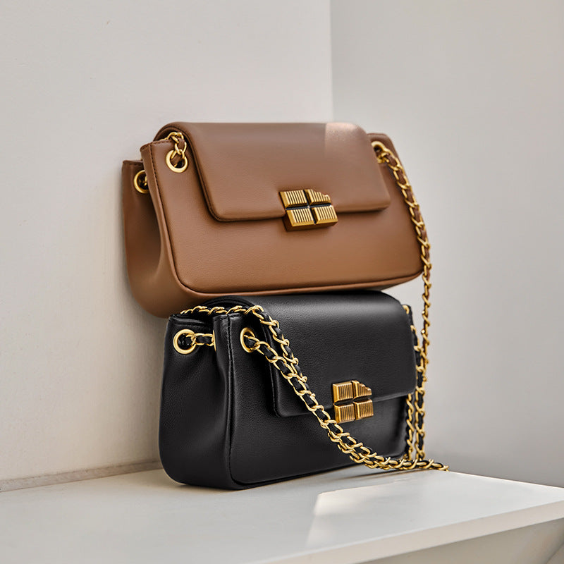 Women's Chain High-grade Underarm Genuine Leather Shoulder Bags