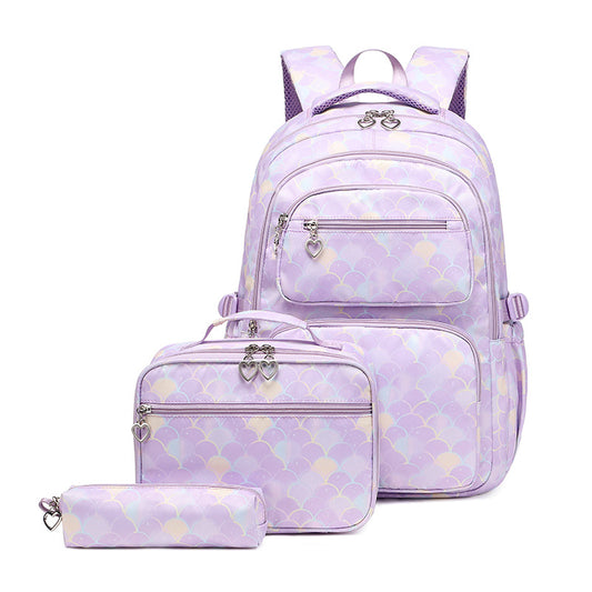 Children's Three-piece For Primary Printed Large Capacity Elementary School Students' Schoolbags