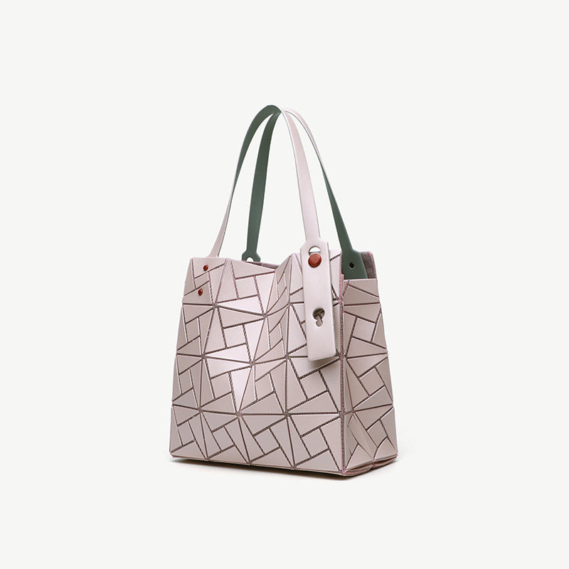Women's September Underarm Geometric Diamond Pattern Box Handbags