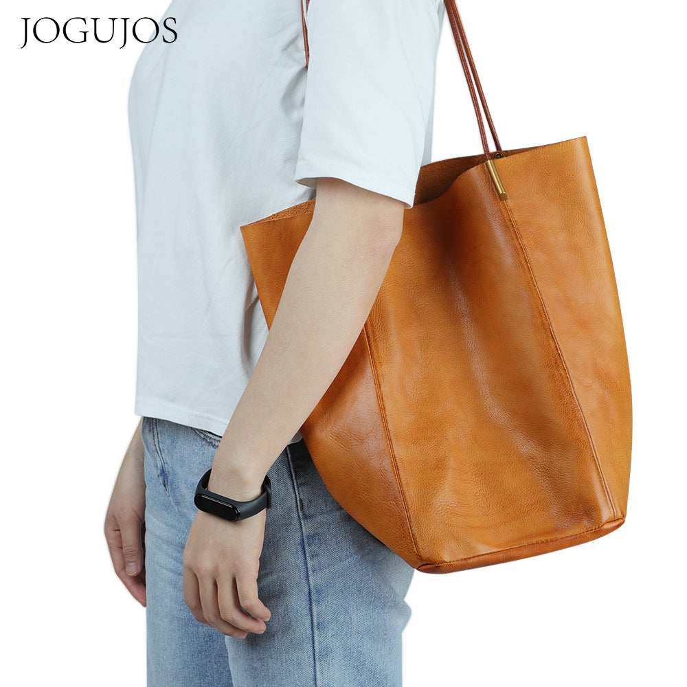 Women's Genuine Leather Large Capacity Advanced Feeling Bags