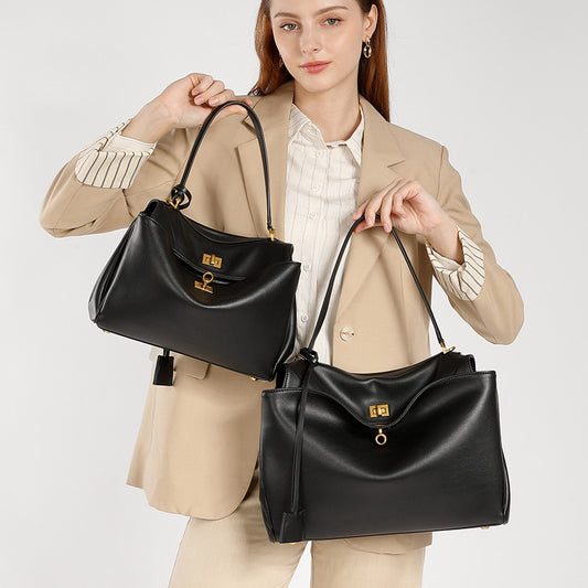 Women's Underarm Hand-held High-grade Genuine Leather Tote Bags