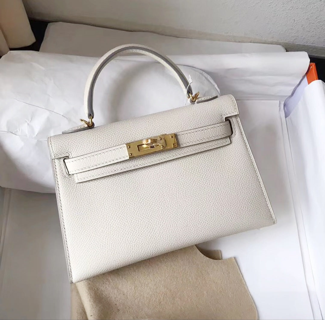 Women's Second Generation Kelly Leather Portable Shoulder Bags